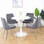 Ensemble de 4 chaises de salle à manger en velours-114326110-114326108