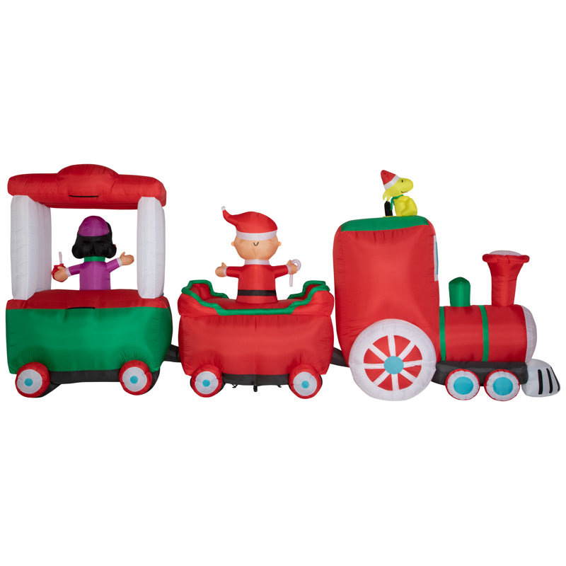 Airblown-Peanuts Christmas Train-LG Scene-Peanuts