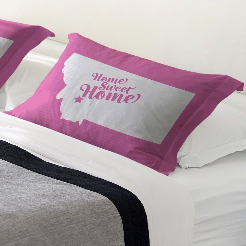 Butte Polyester Sham Set, Standard/Twin, Microfiber, Pink