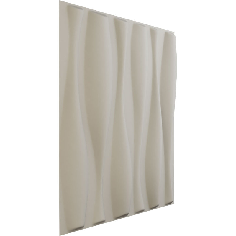 Panneau mural 3D décoratif Fairfax EnduraWall, Blanc fleur satiné UltraCover