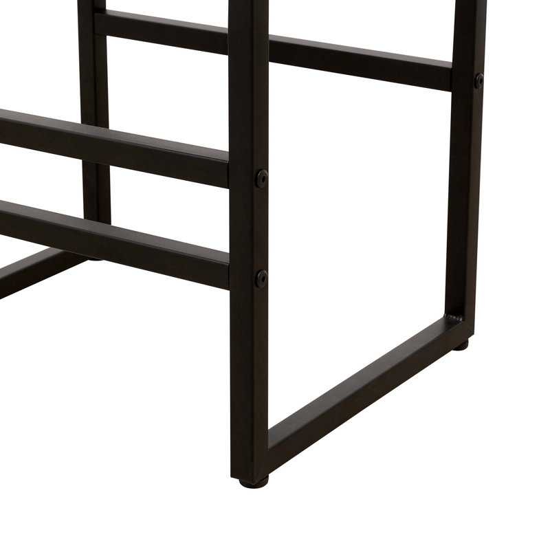 Ensemble de 2 tabourets de bar avec dossier avec 2 repose-pieds rembourrés, Naturel