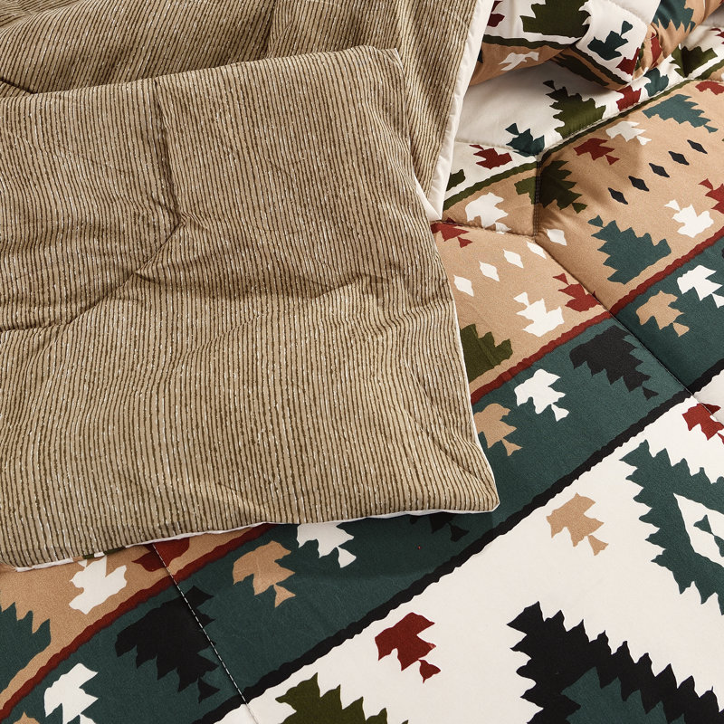 Andeana Polyester Floral Bedspread with Pillow Shams, 270 x 250cm Bedspread + 2 Shams