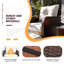 5 Pieces Outdoor Patio Chairs Set,PE Wicker Conversation Furniture with Cushions,Coffee Table,White-675951229
