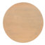 Table basse Bela | Plateau rond de 47 po | Piédestal en bois de manguier beige fabriqué à la main