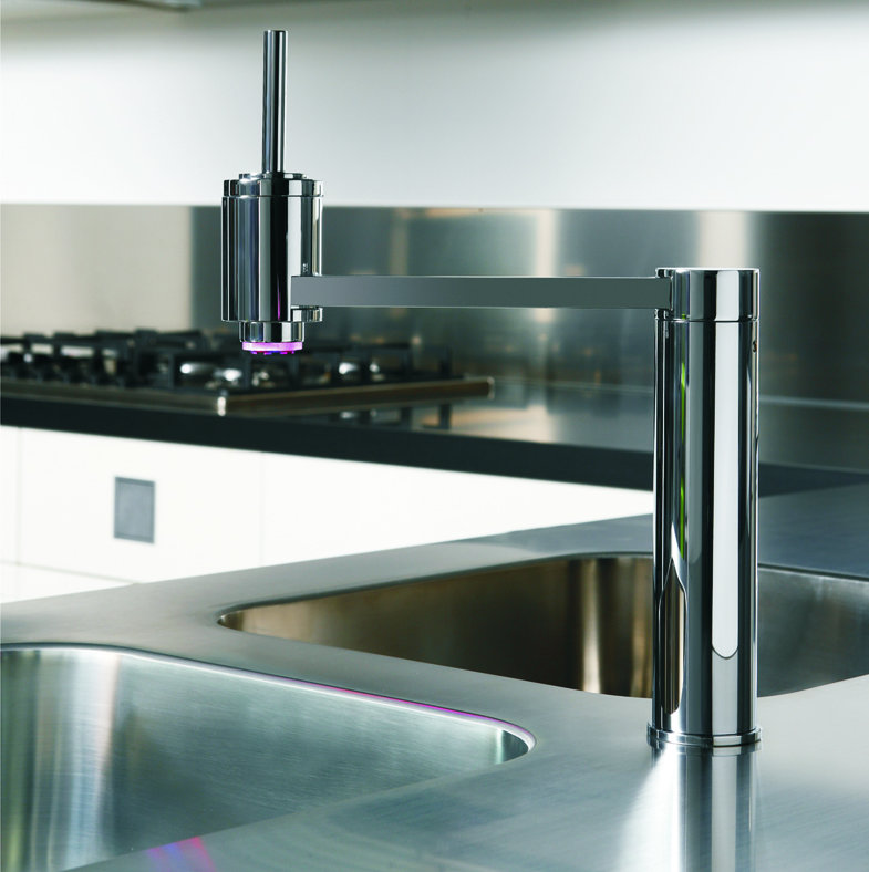 Roma Single Handle Kitchen Faucet, Chrome