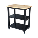 Jaielle Solid Wood Kitchen Cart