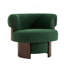 Fauteuil demi-tonneau pivotant 32 po Modern