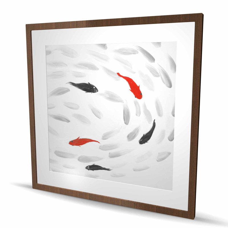 Natation, tourbillon de poissons