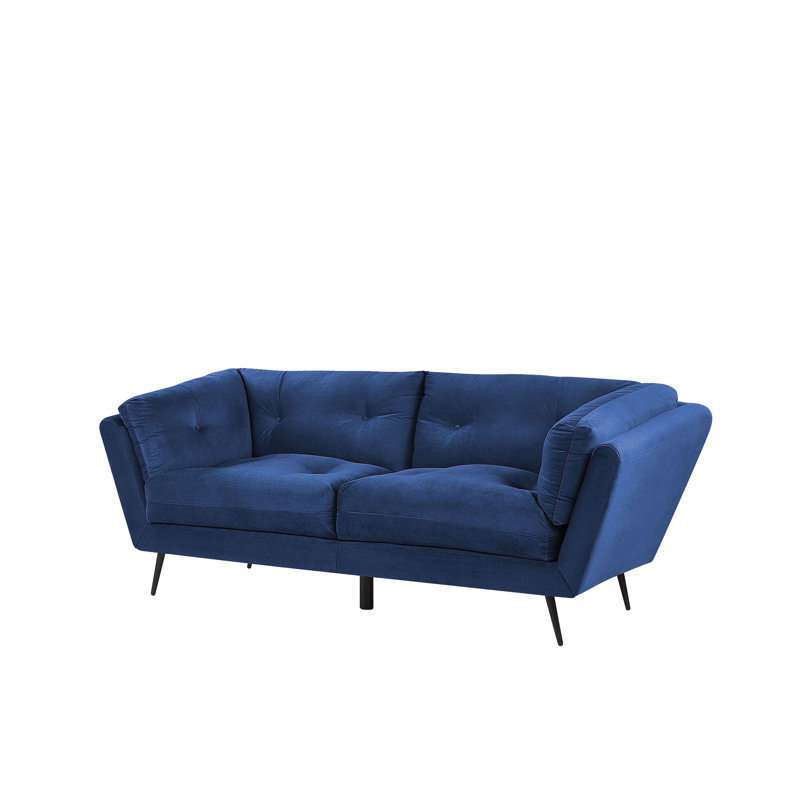 Bertram Velvet Sofa, Blue