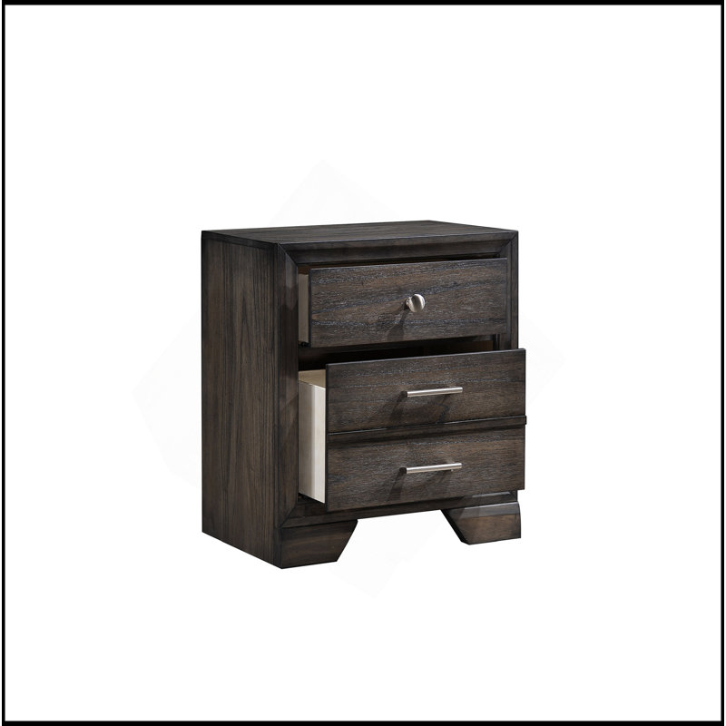 Table de chevet 2 tiroirs 1pc