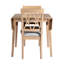 Ensemble de chaises de table de salle à manger pliables avec abattant pour petit espace-114234375