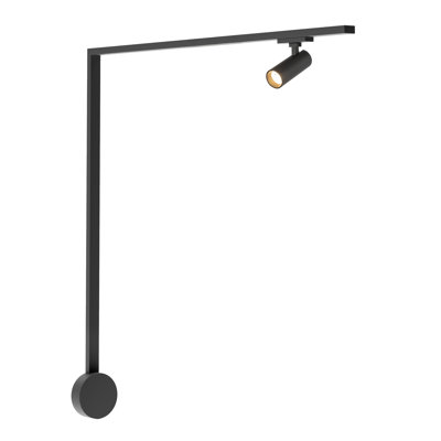 Paolo 1 Light (2-in) Black dimmable 3000K LED Trilo Track Wall Kit