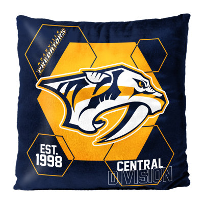 NHL Nashville Predators Connector Double Sided Velvet Pillow, Hockey Fan Decor, 16 x 16 Inches