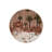 Tapestry Design Round Palm Detailed Decorative Carpet-1139604783