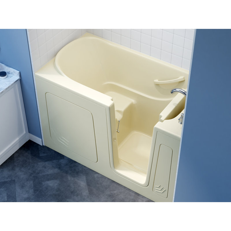 Therapeutic Tubs 32 in. x 60 in. Right Drain Quick Fill Walk-In Soaking Tub in Biscuit, Biscuit, Right