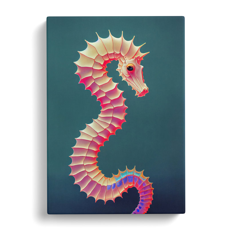 Bewitching Seahorse - Wrapped Canvas, 76cm H x 50cm W x 3cm D