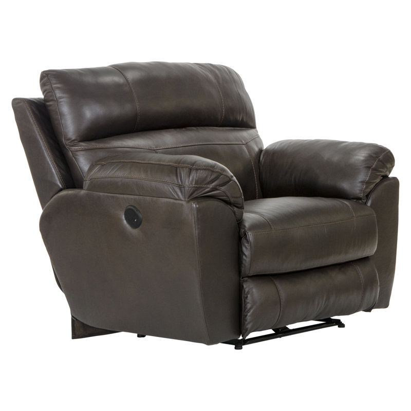 52" Wide Genuine Leather Power Recliner