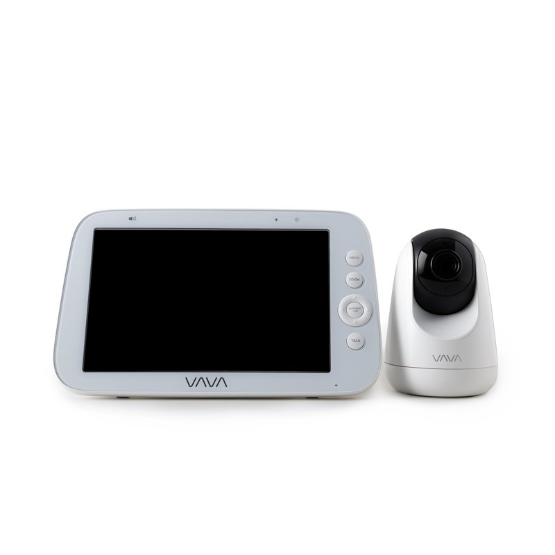 Écran HD intégrale V80 de la garderie VAVA de 8 po avec zoom 5x, connexion sécurisée de 2,4 Ghz et alerte de température ambiante, vision nocturne jusqu'à 1000 pi, soins du nouveau-né à tout-petit