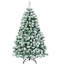 Arbre de Noël floqué avec lumières