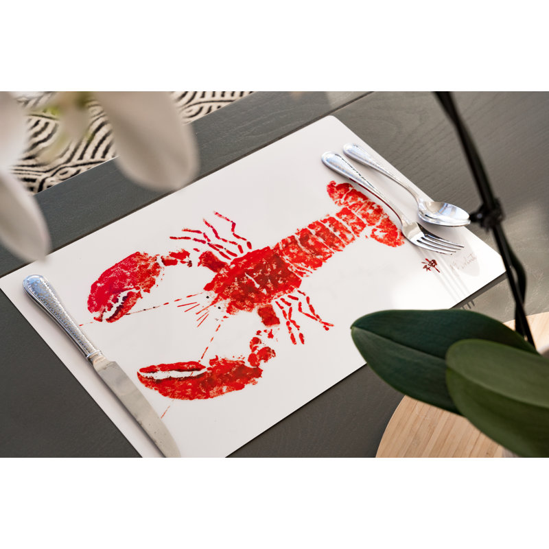 Napperon rouge homard | Inspiré par l'océan