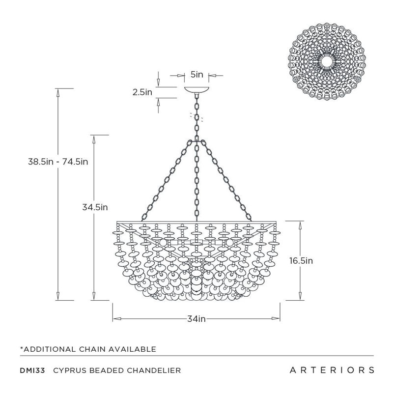 Cyprus Beaded Chandelier