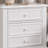 Wooden Nightstand With 2 Drawers, White