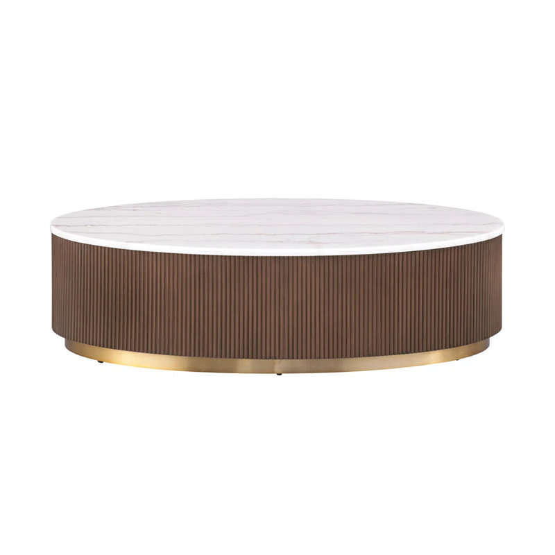 Meuble de salon brun contemporain 1pc
