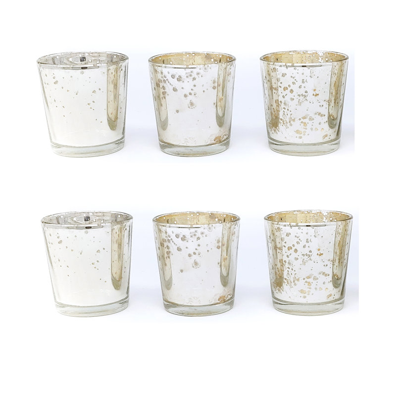 Petit porte-votive en verre, Argent, 6