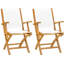 Chaise de patio pliante teck Addilyn