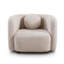 Chaise d'appoint, fauteuil simple rembourré, fauteuil de style moderne pour le salon