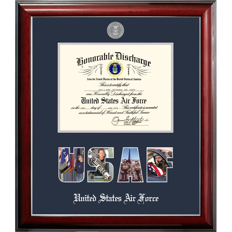 Patriots Frames Picture Frame, 10" x 14", Burgundy/Dark blue