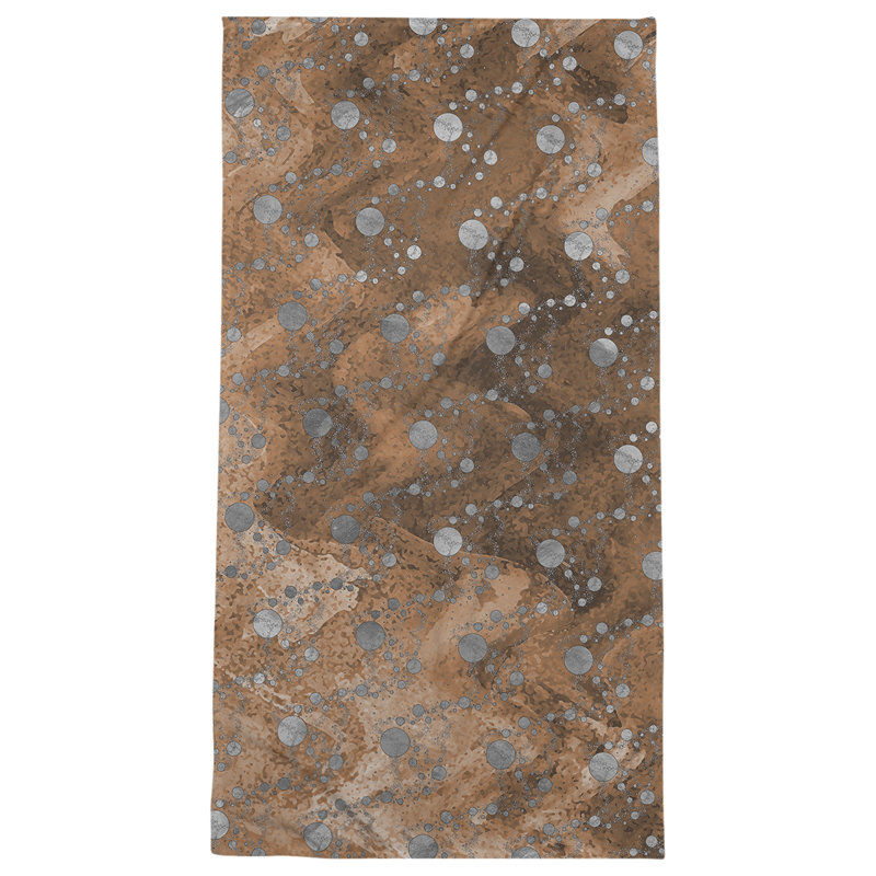Serviette de bain Planets and Stars, Orange