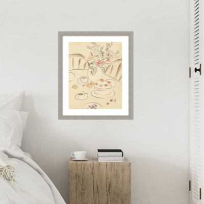 «Tea and Roses» par Katharina Puritscher, impression sur bois encadrée