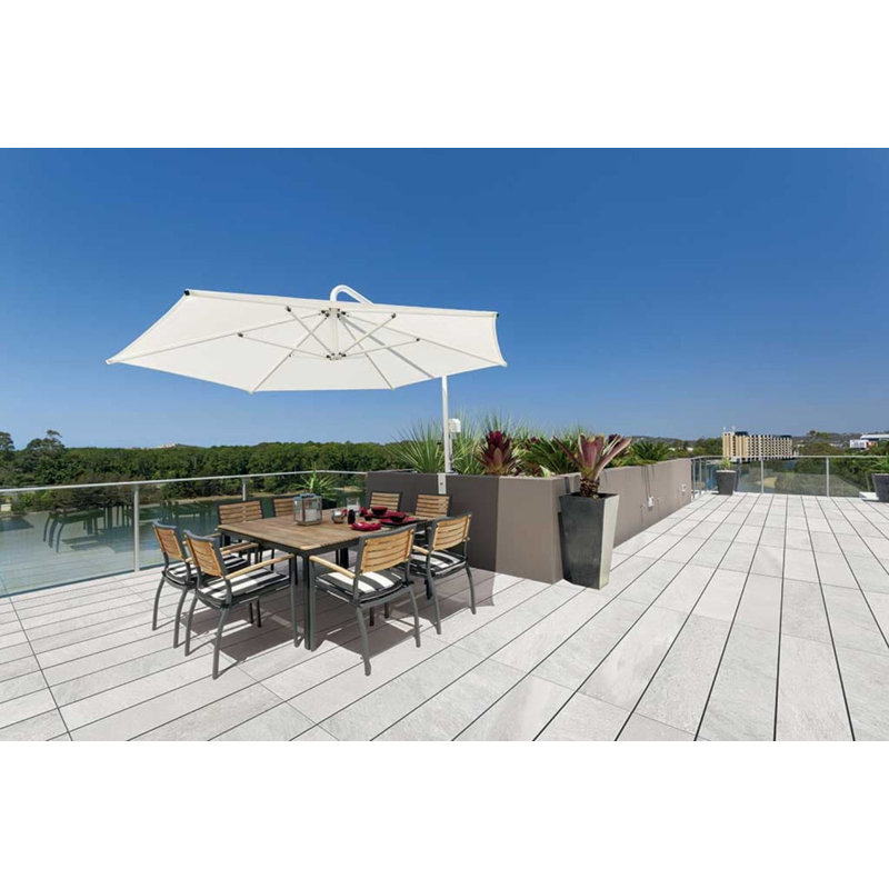 Carreau de mur et de plancher en porcelaine 24 po x 48 po, Extra-blanc