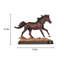 Dark Brown Galloping Horse Statue