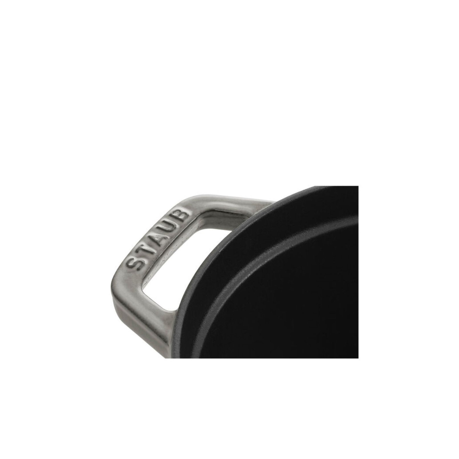 Staub Cast Iron Oval Cocotte, Graphite Gray, 1.06 Quart