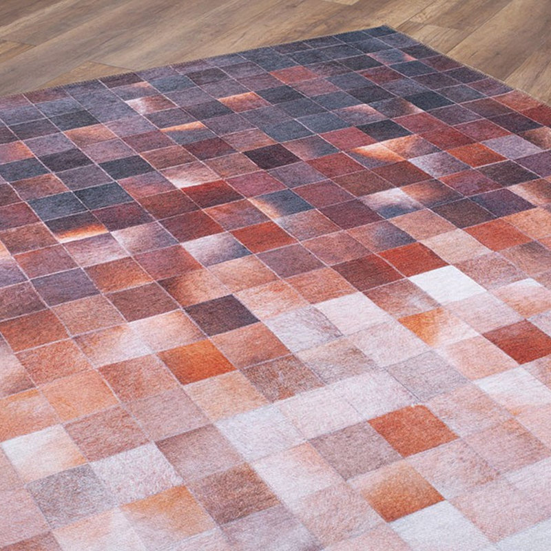Premium Machine Washable Carpet, 4.6 x 6.2 Feet, 100% Polyester, 1850 g/m² | Pile Height: 0.2 Inches | Eco-Friendly Recycled Poly Cotton Underside | Perfect for Living Room, Bedroom, and High-Traffic Areas