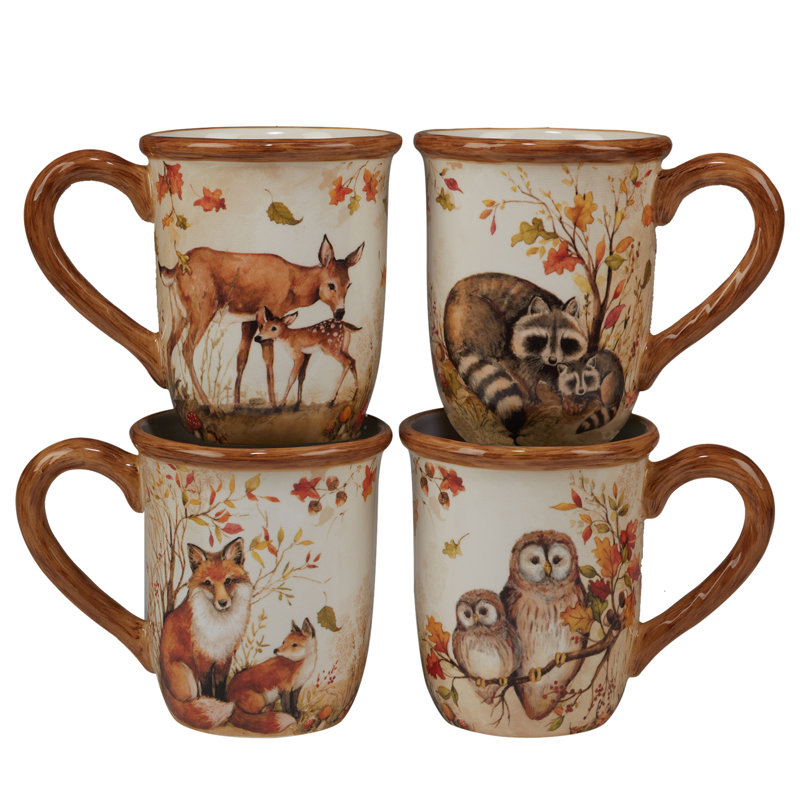 Ensemble de 4 tasses certifiées International Pine Forest