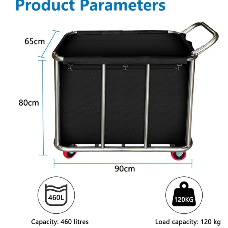Stainless Steel Laundry Cart