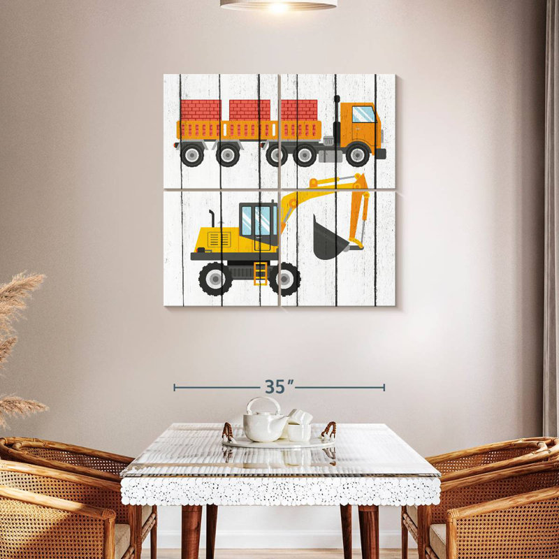 Ashelle Tractor And Trucks II, 38" H x 38" W