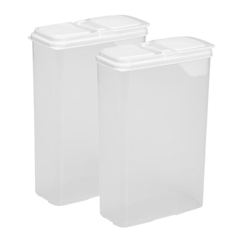 Distributeur Budtez 4 pintes pour céréales, collations et plus, paquet de 2