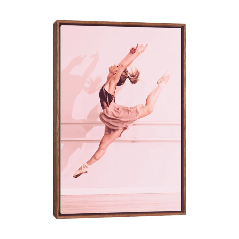 Bailarina #2 by Glauco Meneghelli - Print on Canvas, Brown Floater Frame, 66.04 cm H x 45.72 cm W
