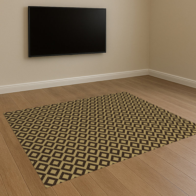 Geometric Area Rug, Rectangle 90 x 150 cm