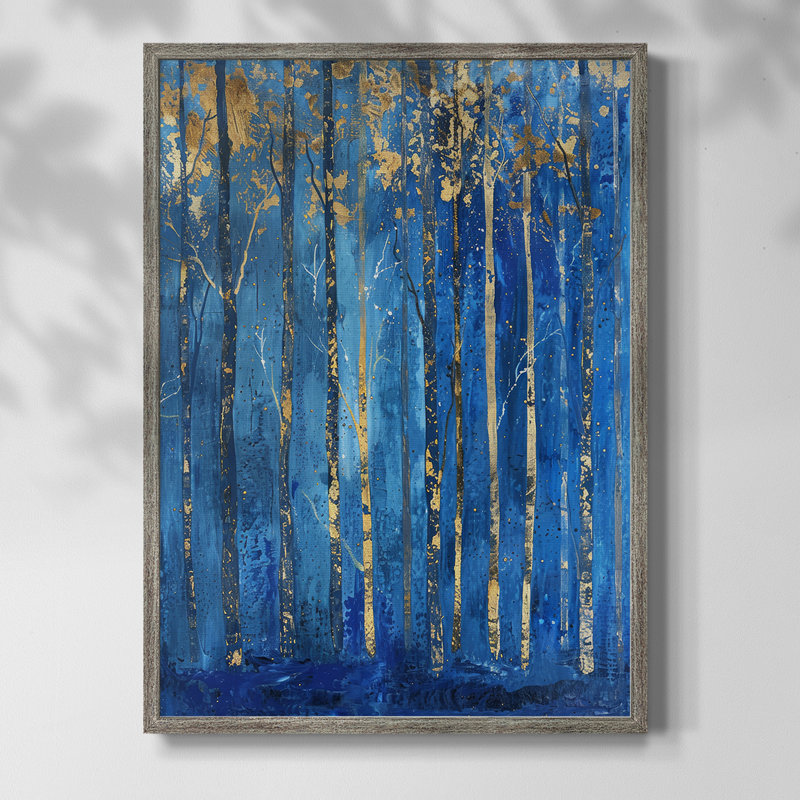 ABSTRACT Series VII, reproduction encadrée - bois massif, H 30 po x l 24 po