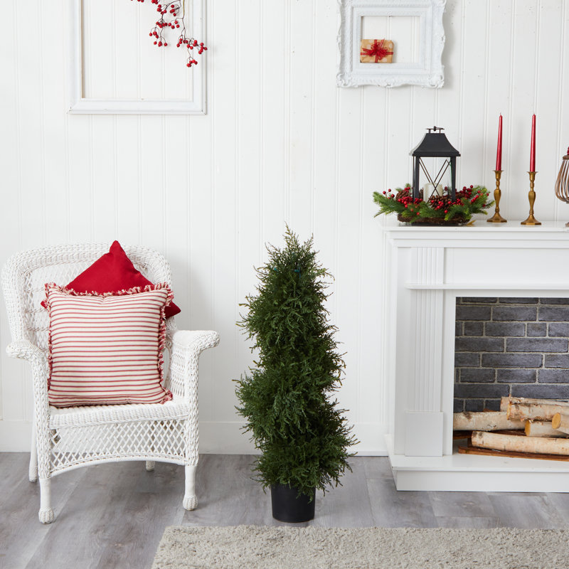 43'' Faux Cedar Topiary in Planter