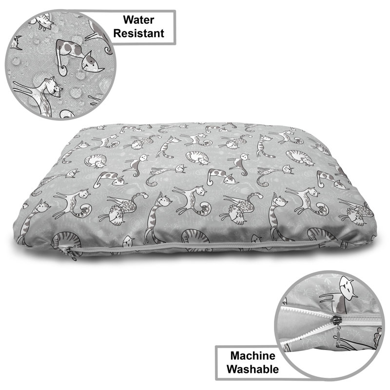 Lit pour animal de compagnie Ambesonne Gray