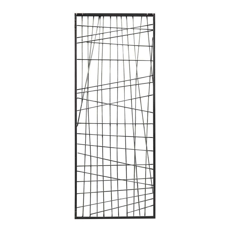 Distressed Black Metal Wall Decor