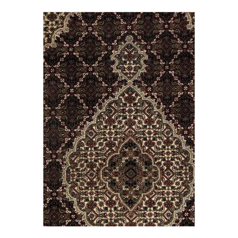 Canvello Traditional Fine Tabriz Hand-Knotted Rug - 4'1" X 6'2"