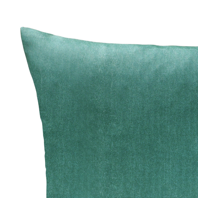 Aprilette Outdoor Water Repellent Cushion Cover with Filler Pad, 55cm H x 55cm W X 15cm D, Green