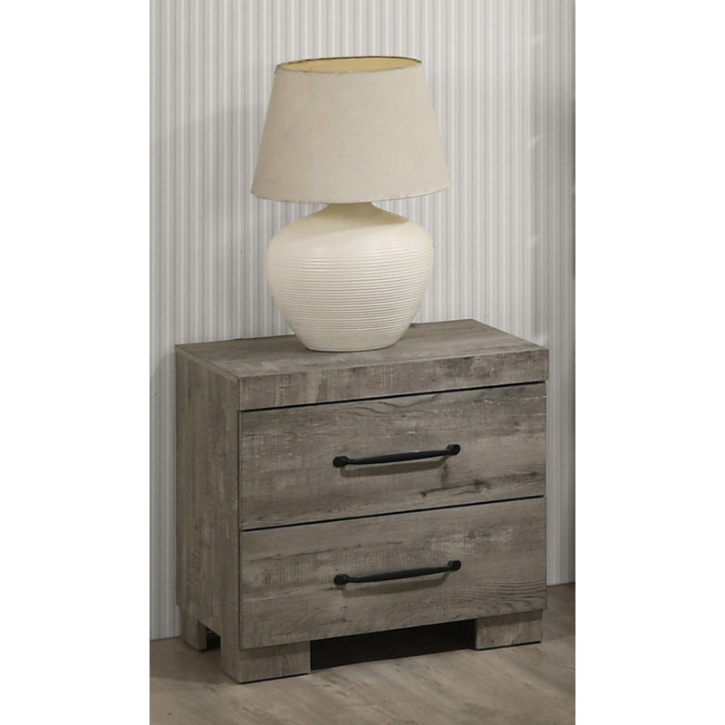 Table de chevet 2 tiroirs Dixon